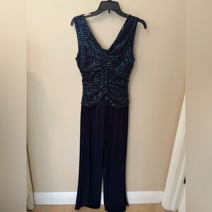 Enfocus Studio Navy Jumpsuit